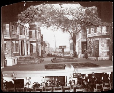 The Stage of the Academy of Music Showing the Set for the Opera Co.